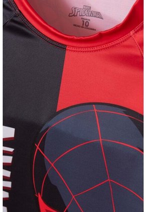 Conjunto De Baño Spider-man Rojo Y Negro Manga Larga Para Niño 12