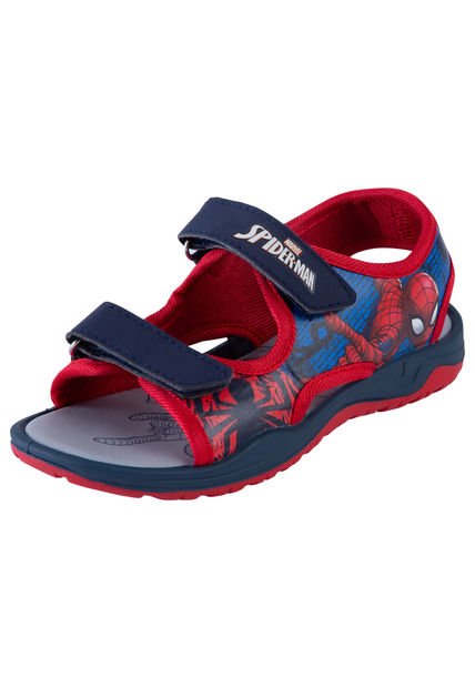 Sandalias Con Diseño De Spiderman Para Niño Azul Marvel 200354