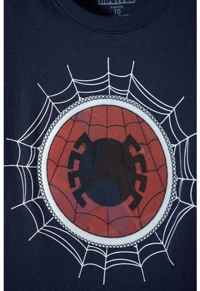 Camiseta De Spider-man Manga Corta Azul Para Niño 8