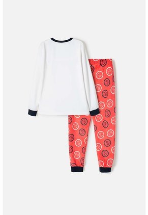 Pijama De Spider-man Con Pantalón Largo Multicolor Para Niño 12