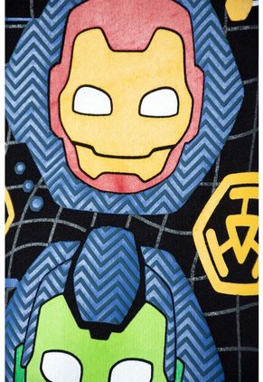 Buzo De Ironman Cerrado Negro Para Niño 2T A 5T 3T