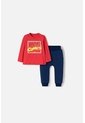 Conjunto De Marvel Pantalón Largo Rojo Y Azul Para Bebé Niño 12-18 de Marvel
