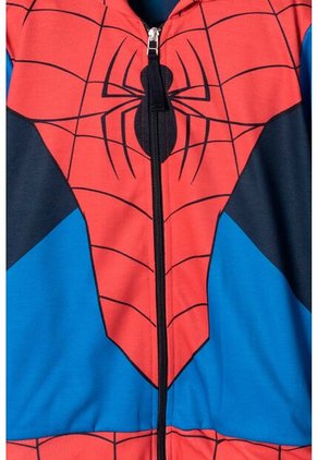Buzo De Spider-man Abierto Rojo Y Azul  Para Niño 12