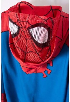 Buzo De Spider-man Abierto Rojo Y Azul  Para Niño 12