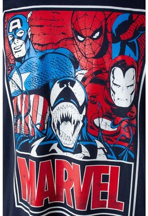 Camiseta De Marvel Regular Fit Para Hombre M
