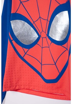Conjunto De Baño De Spider-man Manga Larga Rojo Y Azul Para Niño 10