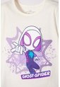 Camiseta De Spidey Manga Corta Marfil Para Niña 2T A 6T 5T de Marvel