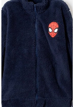 Buzo De Spider-man Con Cierre Azul Para Niño 4