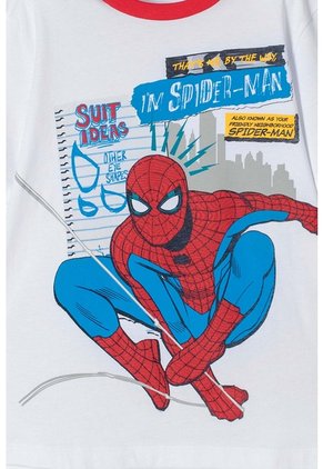 Pijama De Spider-man Azul, Rojo Y Blanco Para Niño 4