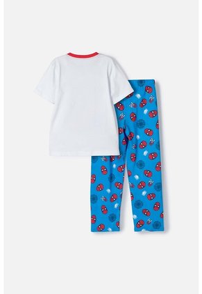 Pijama De Spider-man Azul, Rojo Y Blanco Para Niño 4