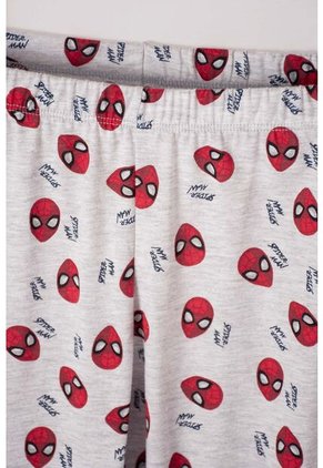 Pijama De Spider-man Con Pantalón Corto Gris Y Rojo Para Niño 12