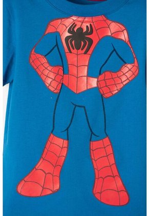 Camiseta De Spidey And His Amazing Friends Azul Manga Corta Para Niño 2T A 5T 3T