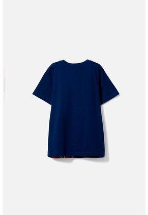 Camiseta De Spider-man Manga Corta Azul Para Niño 8