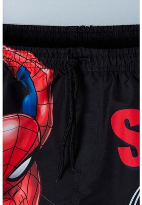 Pantaloneta De Baño De Spider-man Con Cordón Negra Para Niño 6