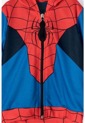 Chaqueta De Spider-man Abierto Rojo Y Azul Para Niño 2T A 5T 4T