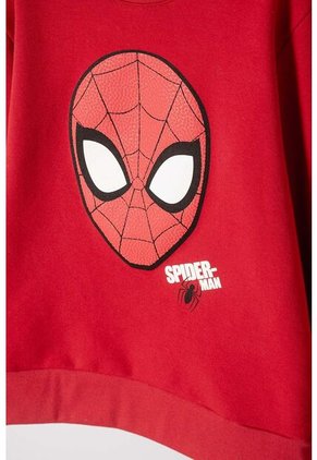 Buzo De Spider-man Cerrado Rojo Para Niño 6
