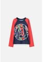 Camiseta De Baño Marvel Manga Larga Rojo Y Azul Para Niño 12 de Marvel