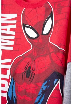 Camiseta De Spider-man Manga Larga Roja Para Niño 12