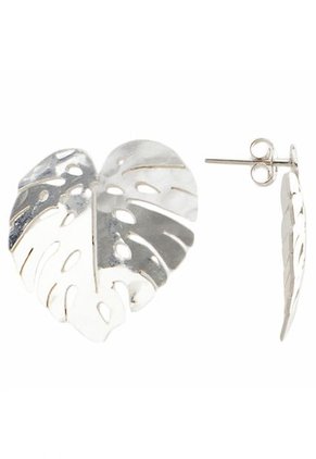 Aretes  Mary Hojas Plateado