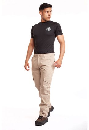 Pantalón Táctico Tipo Cargo Beige Masherland
