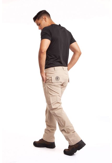 Pantalon tactico beige sale