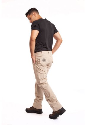 Pantalón Táctico Tipo Cargo Beige Masherland