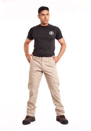 Pantalón Táctico Tipo Cargo Beige Masherland