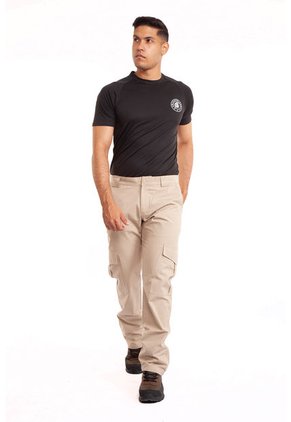 Pantalón Táctico Tipo Cargo Beige Masherland