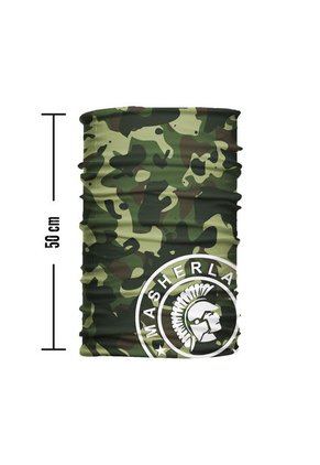 Cuello Protector Tipo Buff Camuflado Verde Masherland