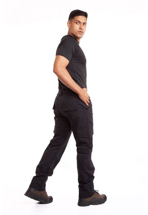 Pantalón Táctico Tipo Cargo Negro Masherland