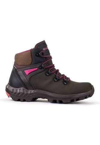 Bota Para Senderimo Outdoor Para Mujer Café/Fucsia Masherland Montana Masherland