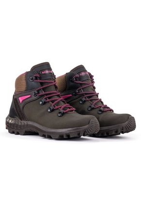 Bota Para Senderimo Outdoor Para Mujer Café/Fucsia Masherland Montana