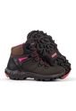 Bota Para Senderimo Outdoor Para Mujer Café/Fucsia Masherland Montana de Masherland