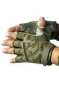 Guantes Medio Dedo Tácticos Verde Para Hombre Masherland de Masherland