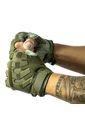 Guantes Medio Dedo Tácticos Verde Para Hombre Masherland de Masherland