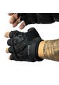 Guantes Medio Dedo Tácticos Negros Para Hombre Masherland de Masherland