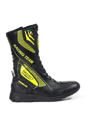 Bota Para Moto Negro/verde Masherland Mb Racing Bikerland