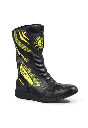 Bota Para Moto Negro/verde Masherland Mb Racing Bikerland