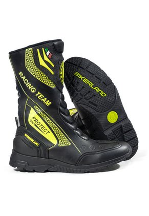 Bota Para Moto Negro/verde Masherland Mb Racing Bikerland