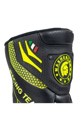 Bota Para Moto Negro/verde Masherland Mb Racing Bikerland