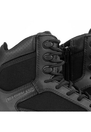Botas Militares Negras Masherland Alpha Zip Unisex