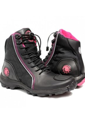 Bota Motera, Motociclista, Gris/fucsia Masherland 851 2.0