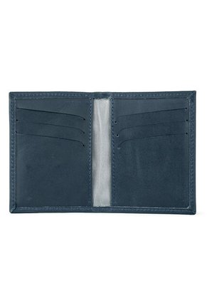Billetera Pisabilletes De Cuero Bookstyler Wallet Azul Masherland