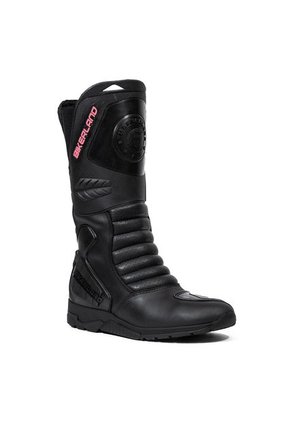 Bota Para Motera , Motociclista , Biker Negro Fucsia Masherland Mb1