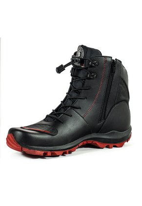 Bota Motera Biker Motociclista Negro/Rojo Masherland 851 2.0