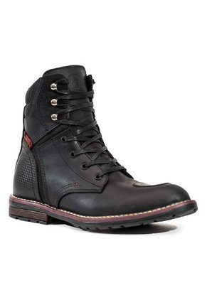 Bota Casual Motera Negro Rojo Masherland Dragster