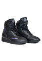 Bota Biker Para Mujer, Motera Negro Morado Masherland Mb2 de Masherland