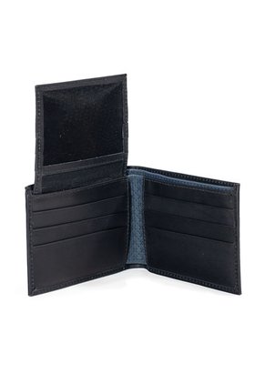 Billetera De Cuero Para Hombre Negro Masherland