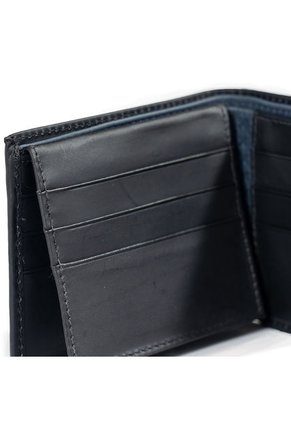 Billetera De Cuero Para Hombre Negro Masherland