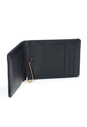 Billetera Pisabilletes De Cuero Para Hombre Negro Masherland